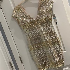 Sequined cocktail dress